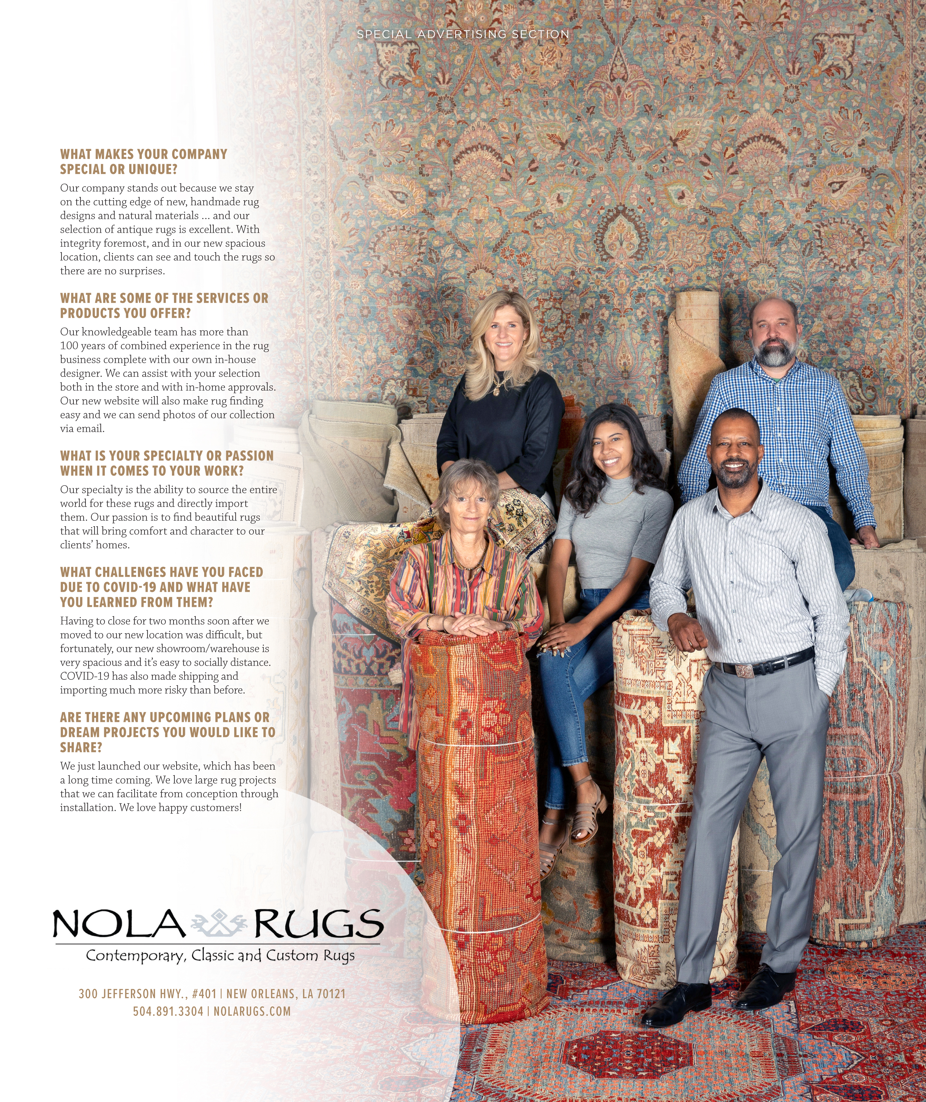 Nola Rugs Profiled In InRegister